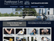 Tablet Screenshot of funkhouserlaw.com